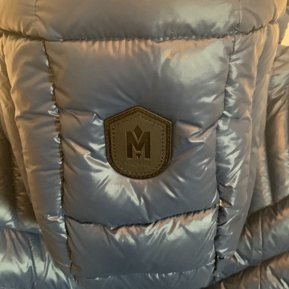 Mackage Lara Hooded Down Coat In Dark Blue - Picture 7 of 12